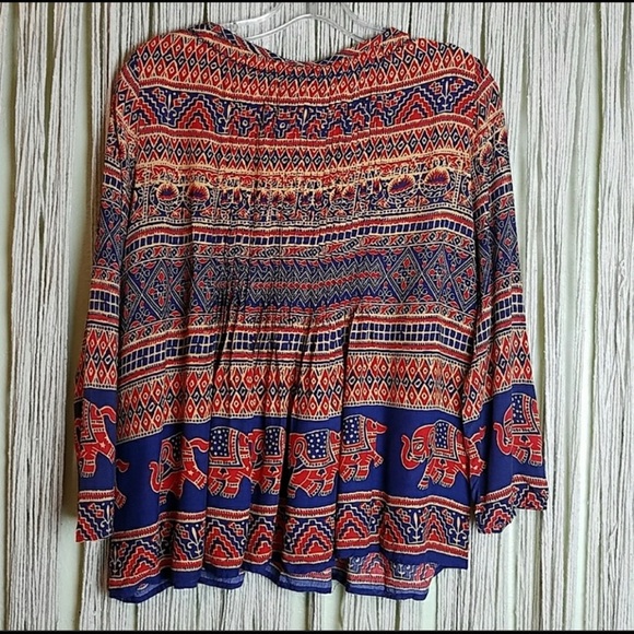 Anthro Vanessa Virgina Elephant Top - Picture 4 of 8